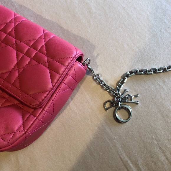 Miss Dior cannage leather promenade chain clutch - Picture 4 of 16